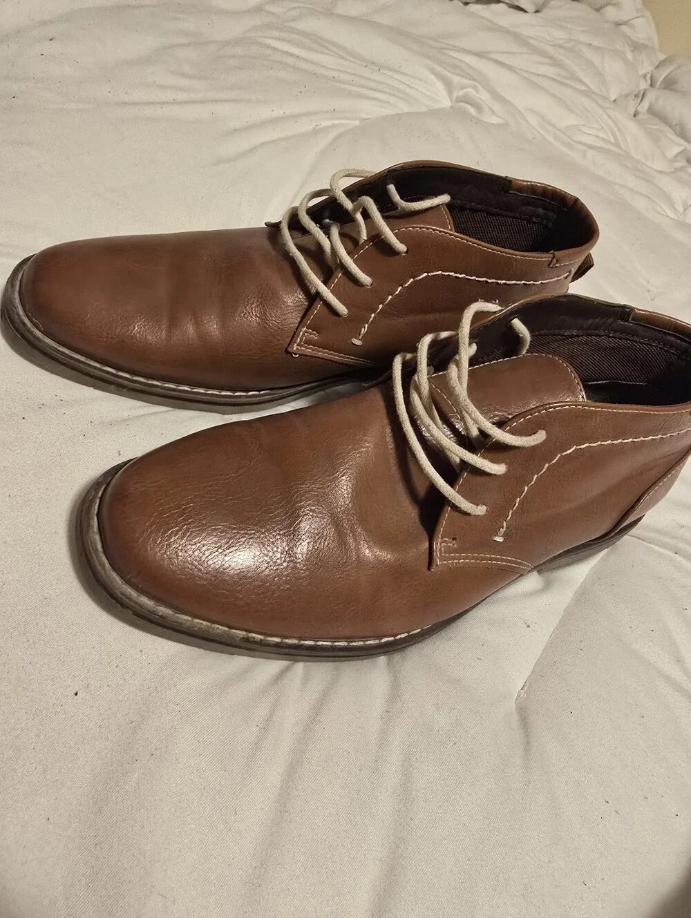 Men's Casual Brown Leather Chukka Boots